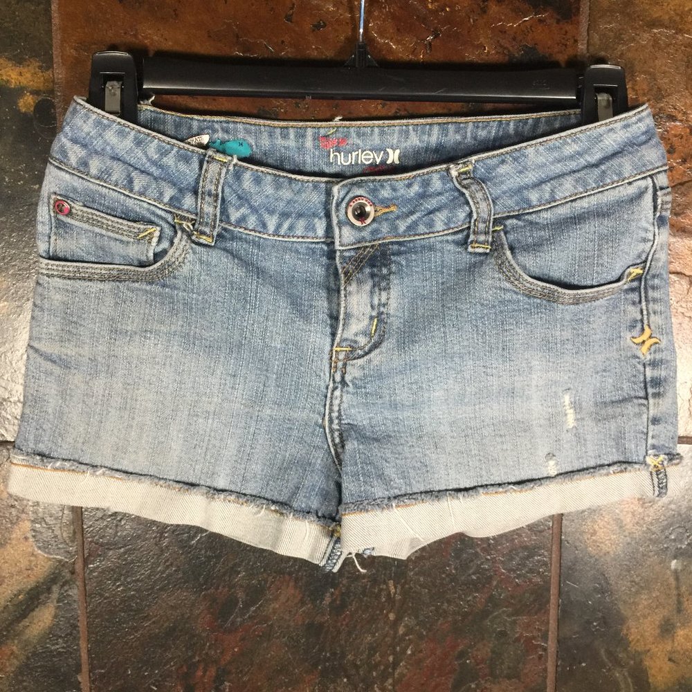 Hurley cutoffs girls jean shorts